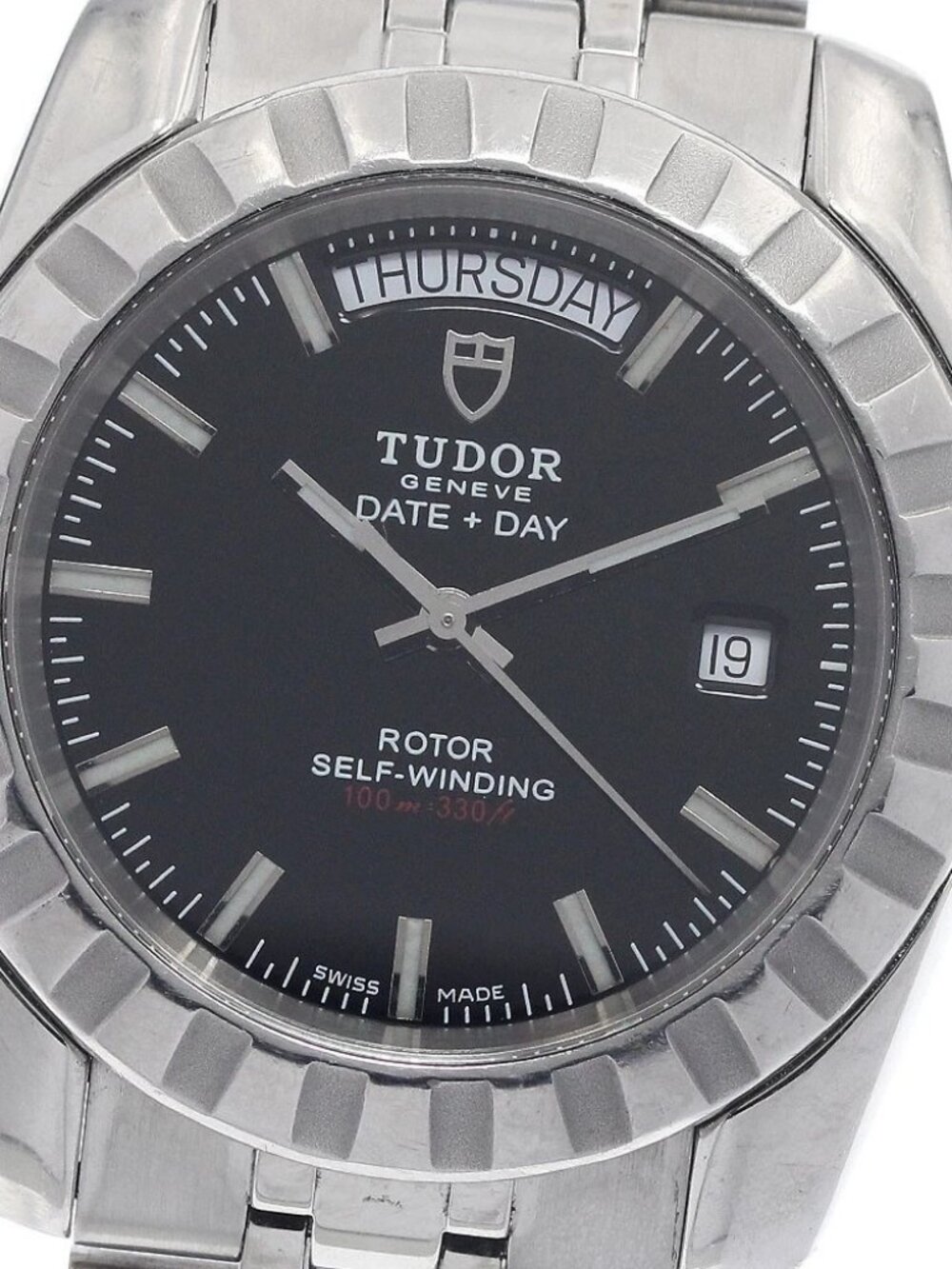 TUDOR Classic Date Day 23010 Black Dial Automatic Men's Watch_949603